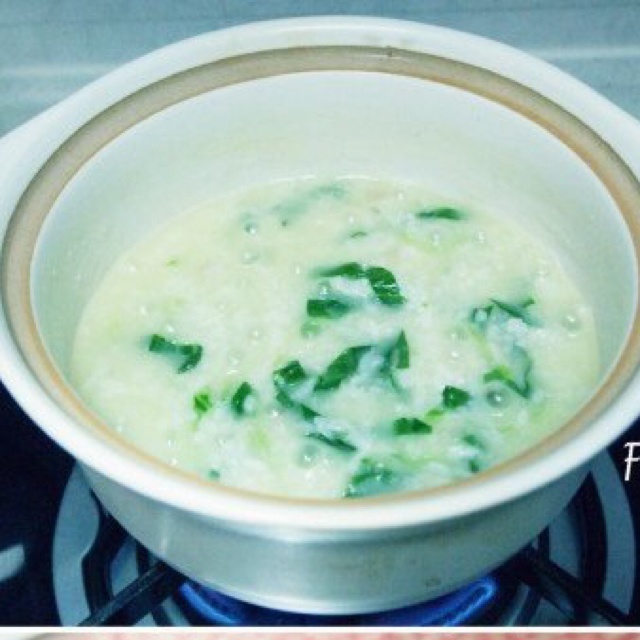 砂锅青菜粥