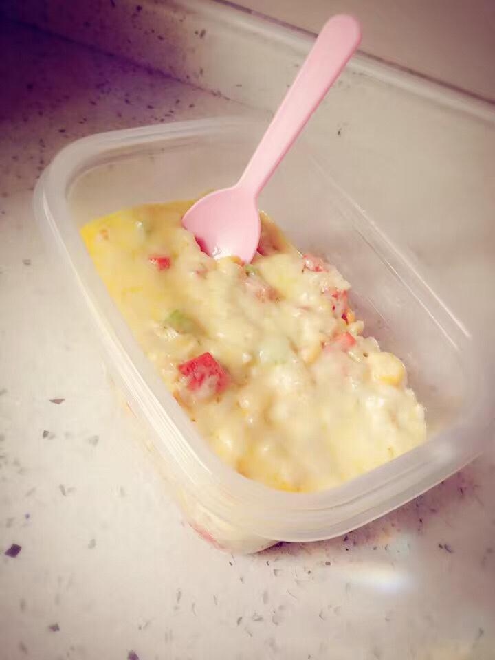 鲜虾培根芝士焗饭