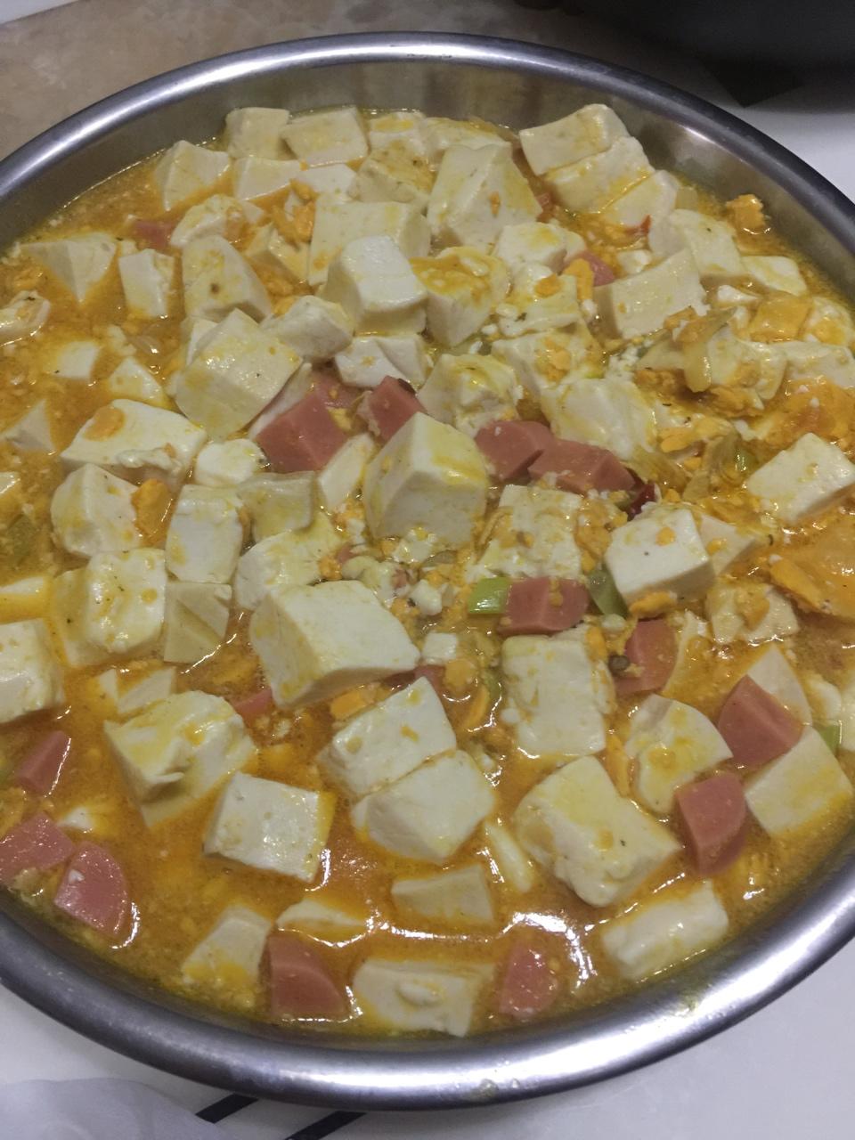 老丁的私房菜-蟹黄豆腐