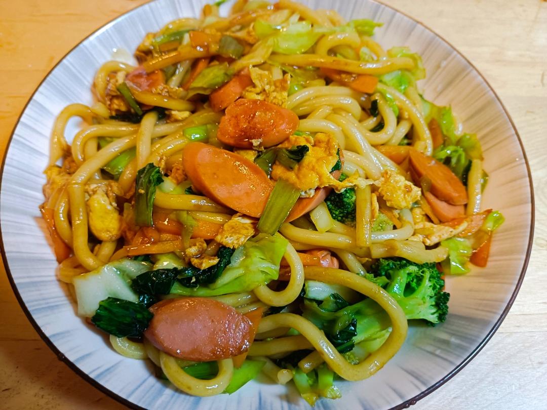 绝啊！炒乌冬面