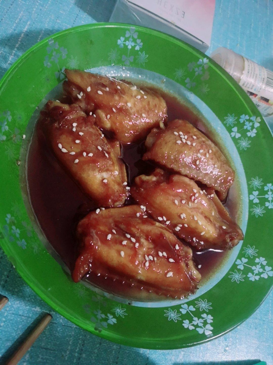 多吃两碗饭的【蜜汁鸡翅】