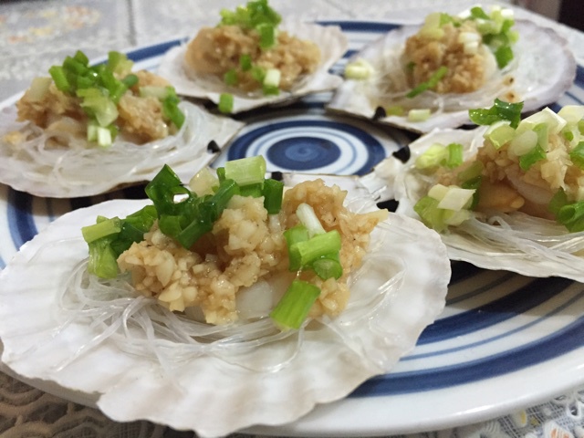 蒜蓉粉丝蒸扇贝