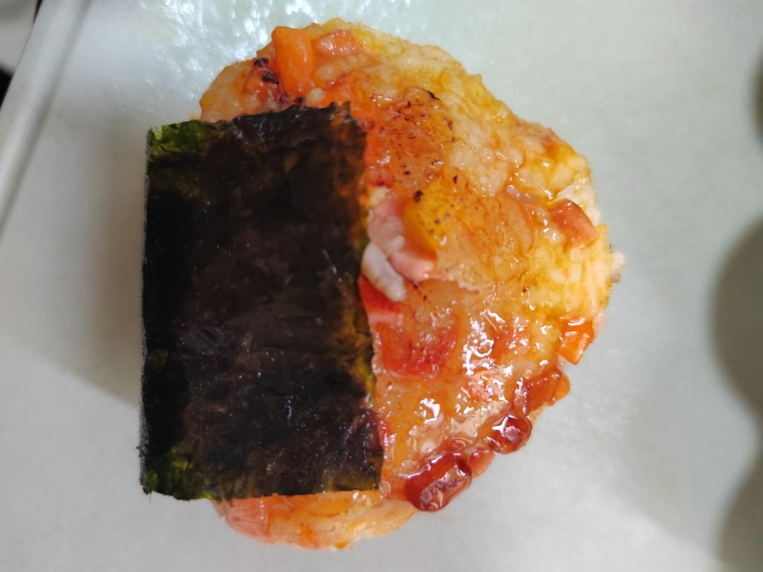 小朋友的早餐，芝士照烧饭团，一口爆浆巨好吃