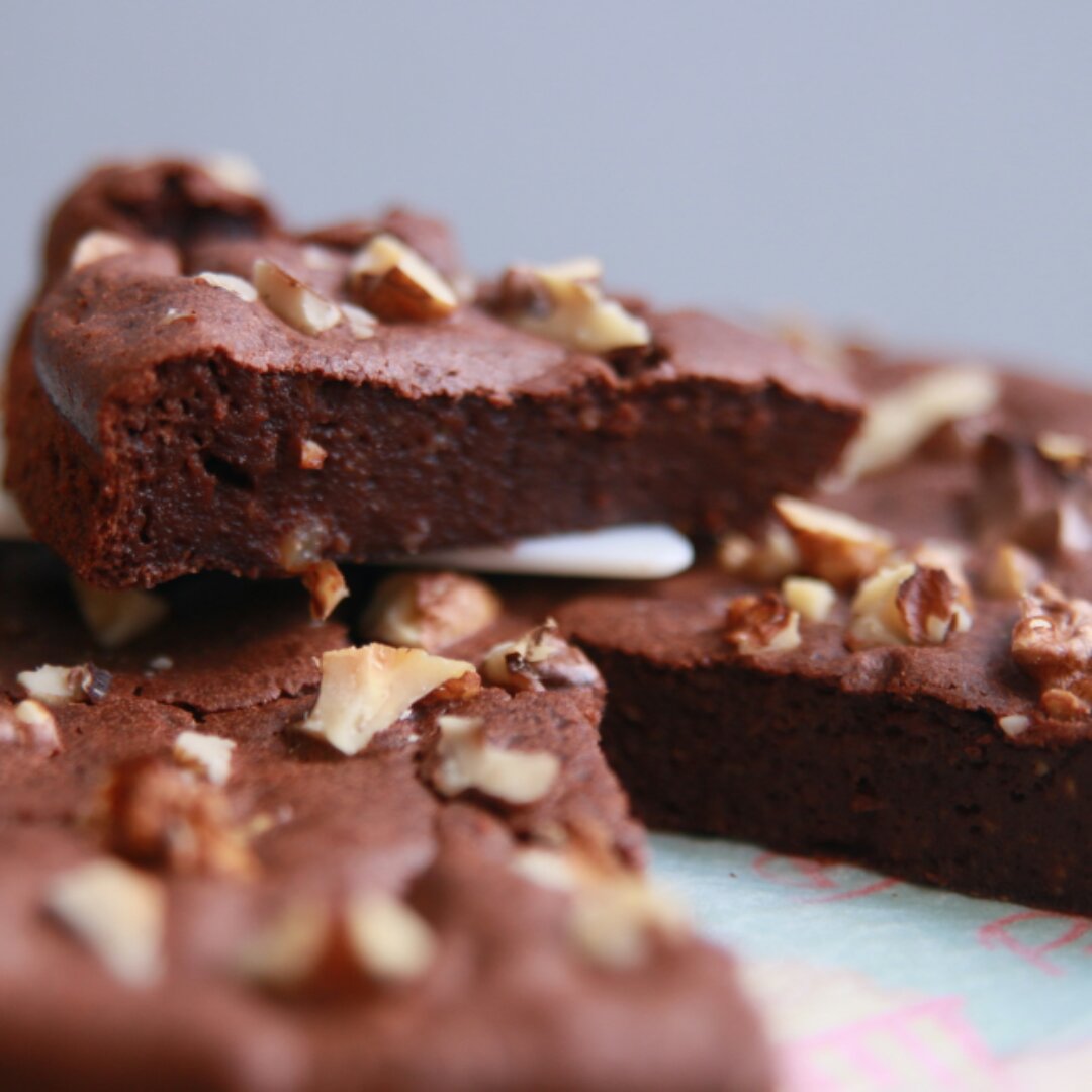 糖豆_matthew妈妈做的无油低卡浓厚豆腐布朗尼(全部热量只有一千卡☆)