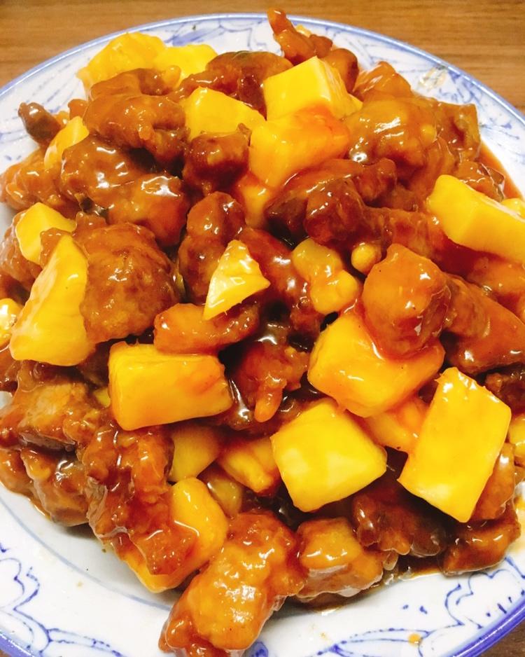 忘忧草510做的菠萝咕噜肉