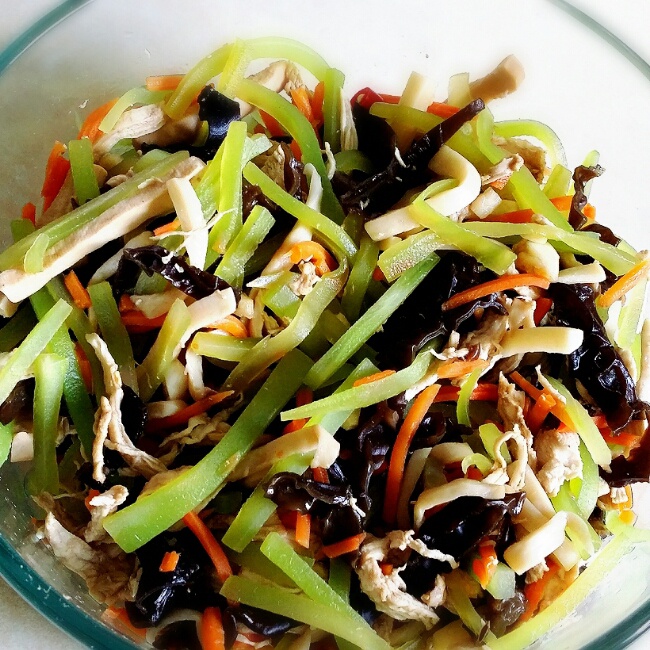 减脂健身｜凉拌手撕鸡丝（香辣&麻油版）