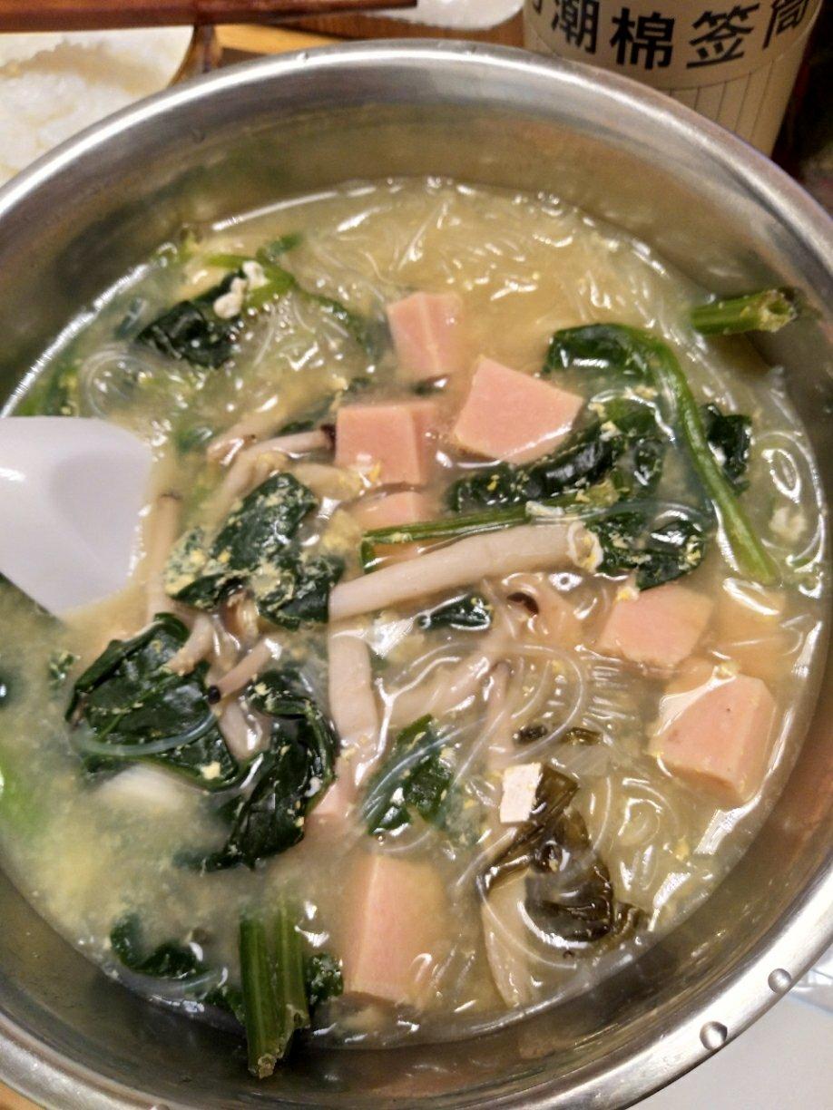 番茄鸡蛋菠菜汤
