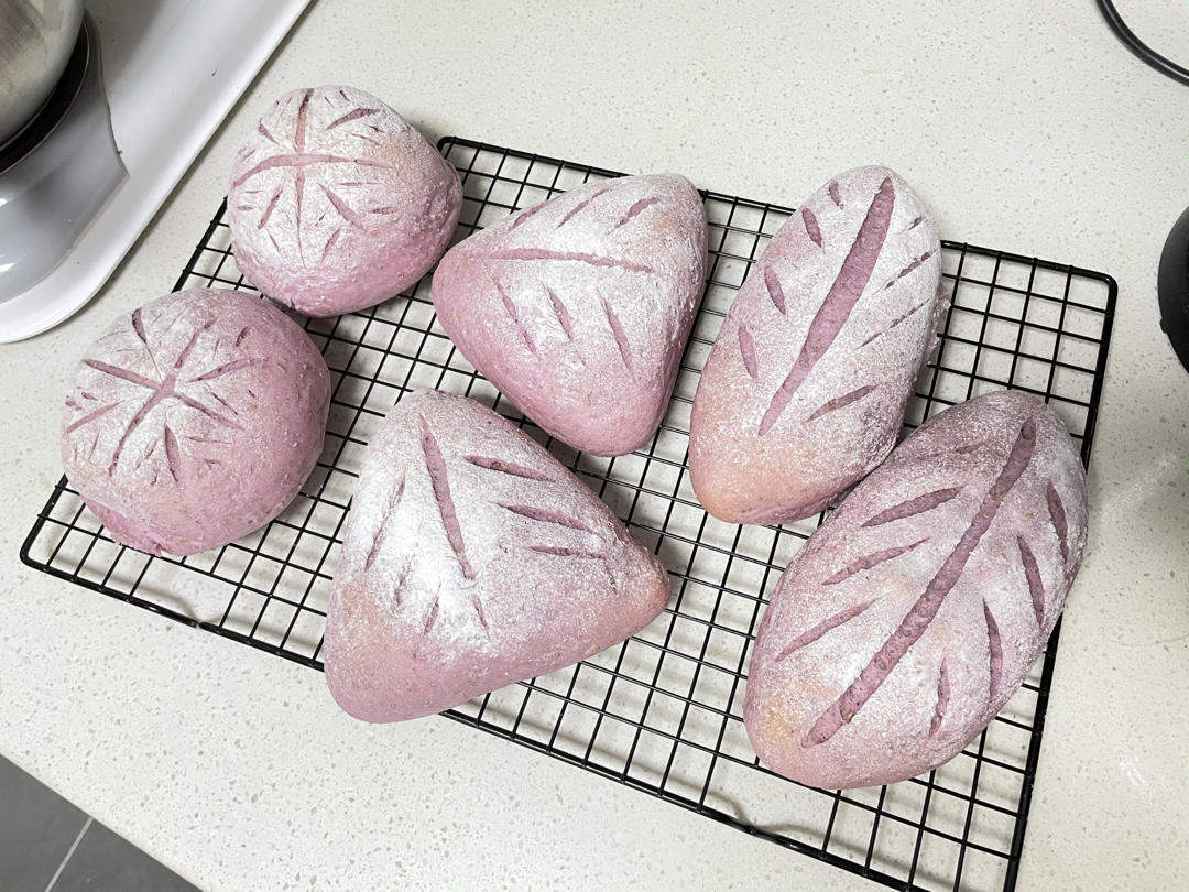 爆好吃❗️全麦芋泥麻薯软欧❗️一次成功太满足了～