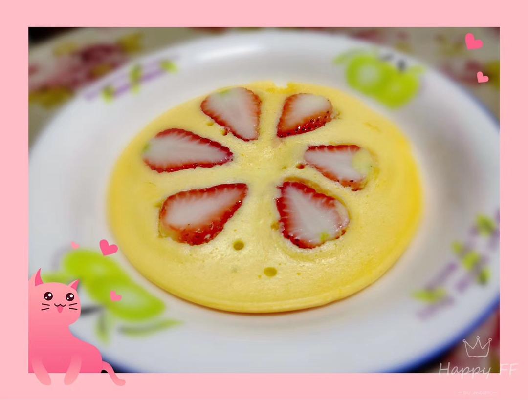 宝宝辅食草莓鸡蛋饼的做法