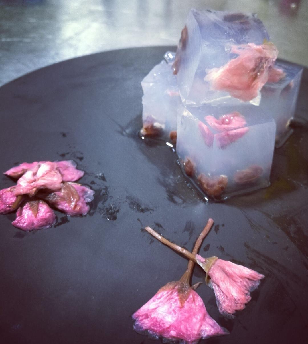 樱花红豆寒天果冻