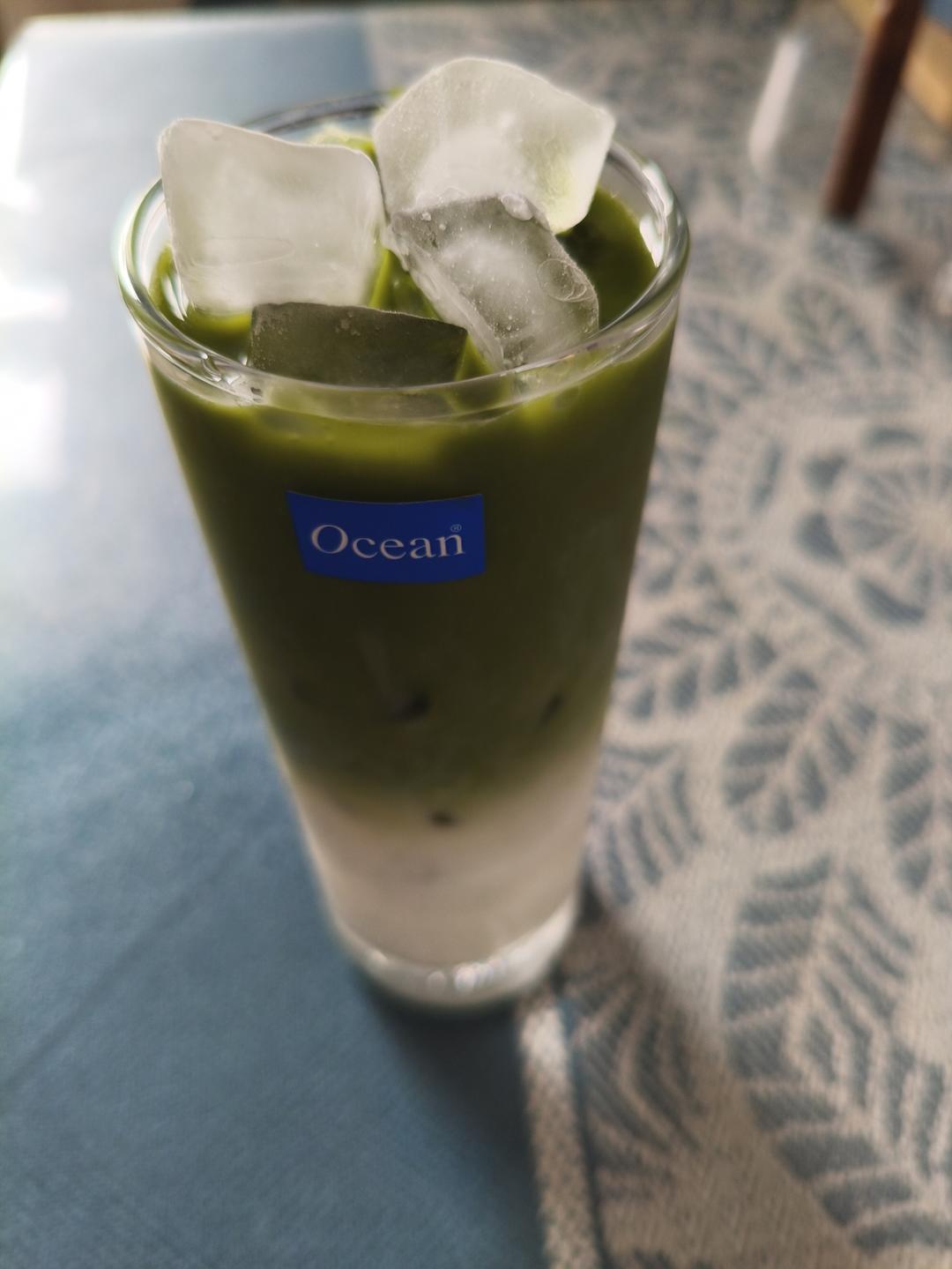 冰抹茶拿铁｜夏日清爽分层杯的做法