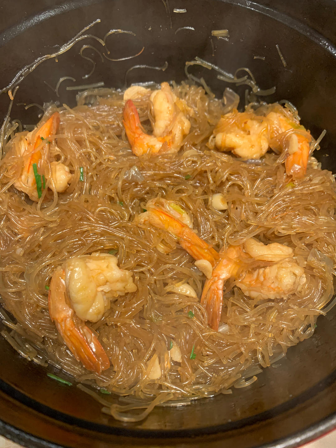 鲜虾粉丝煲