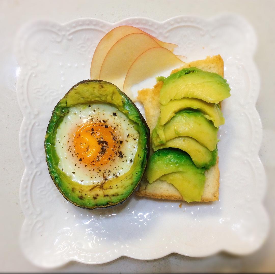 牛油果焗蛋
