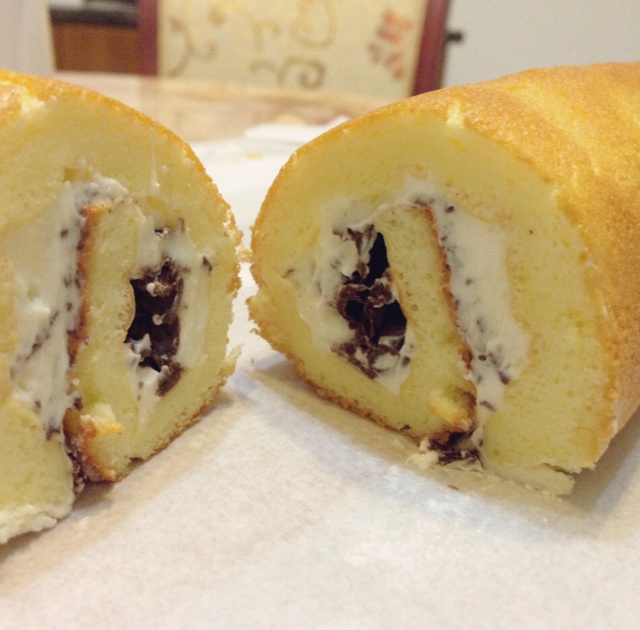 豆家灰宝做的日式棉花蛋糕卷