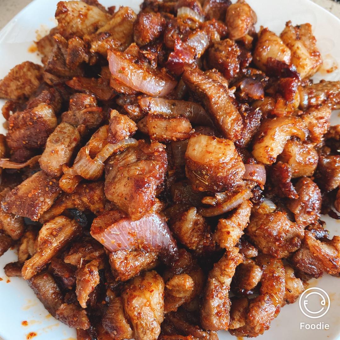 想要去太空做的新疆美味炒烤肉有洋葱版