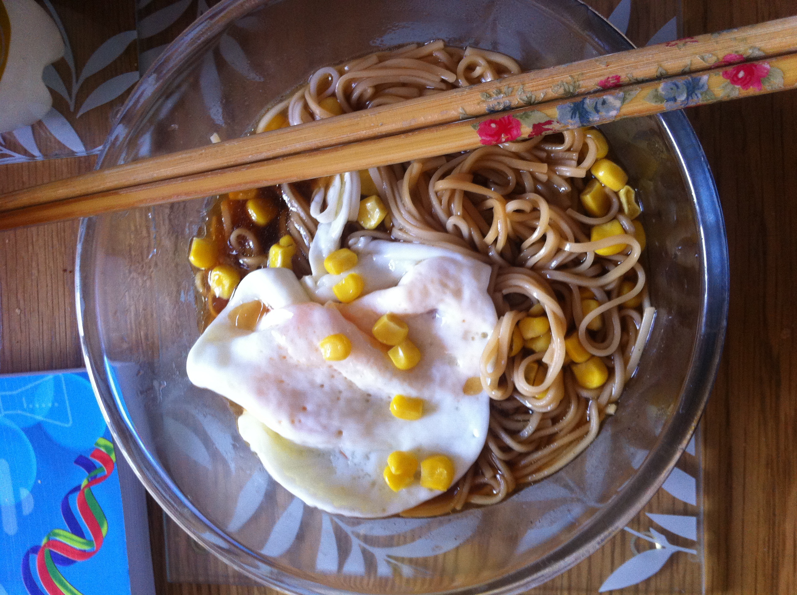 小葱麻油酱油面