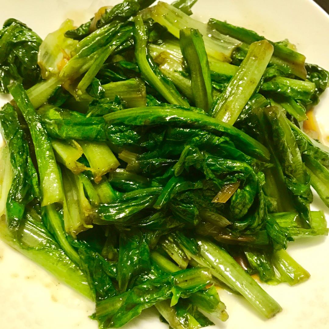 清炒油麦菜