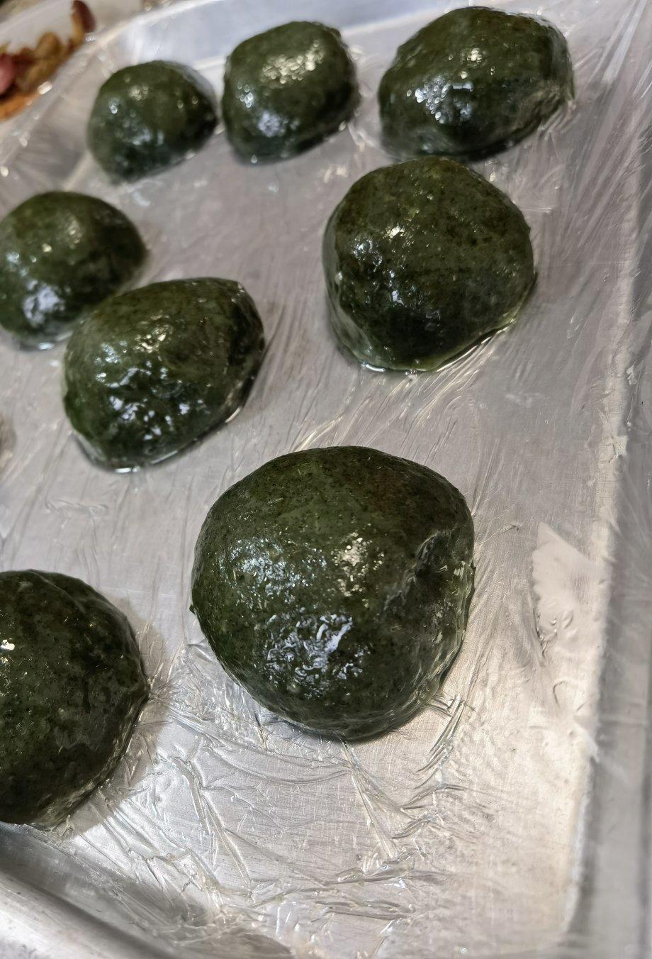 《Tinrry+》咸蛋黄肉松青团+红豆沙青团