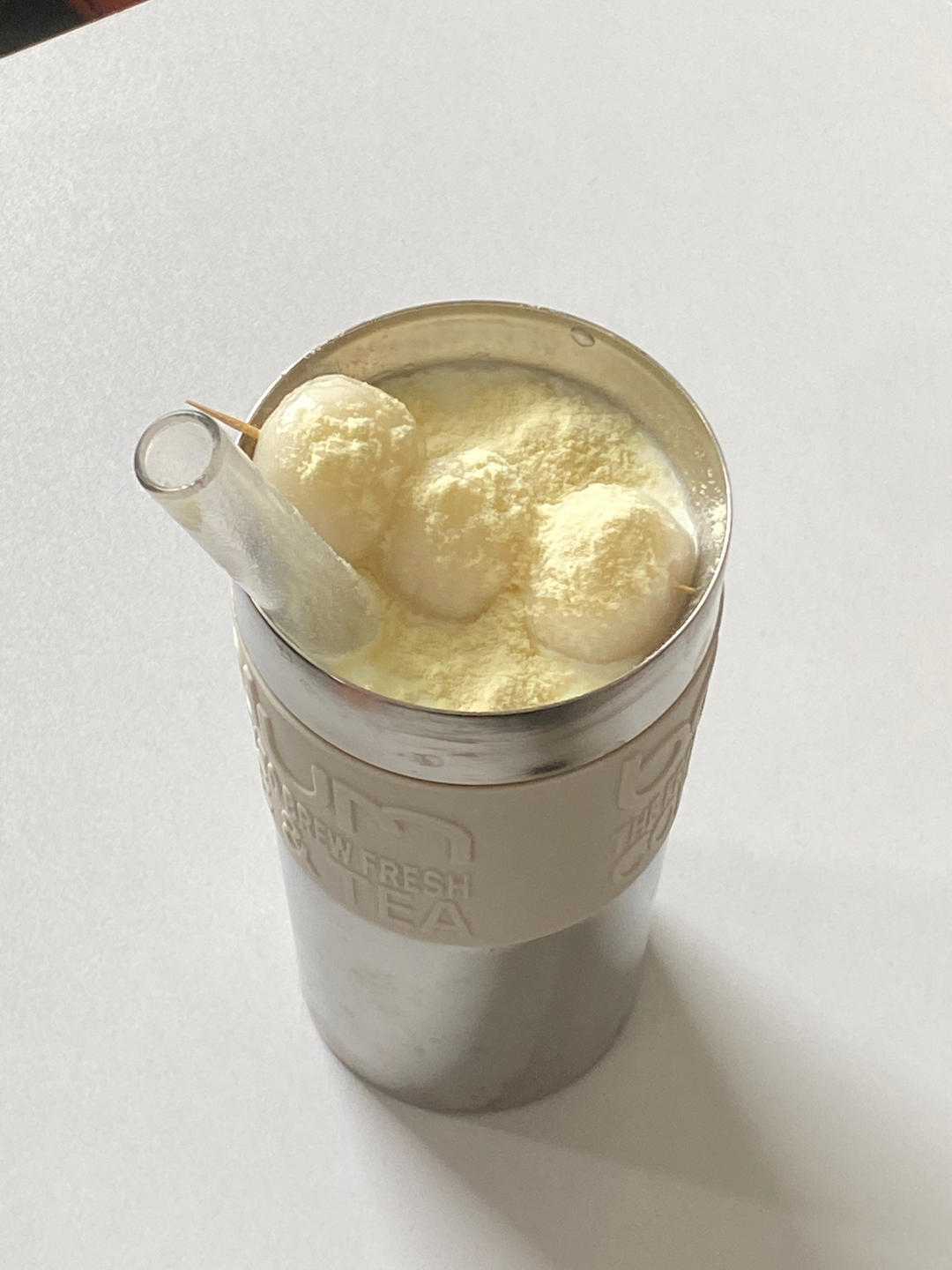 网红半仙豆夫糯米丸子豆乳奶茶