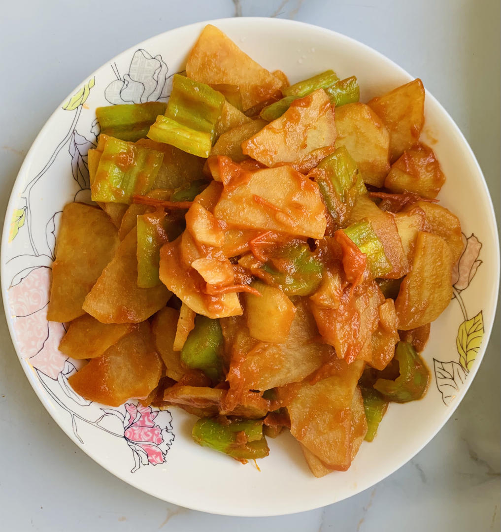 ❗巨下饭的开胃菜❗番茄土豆片❗酸甜可口