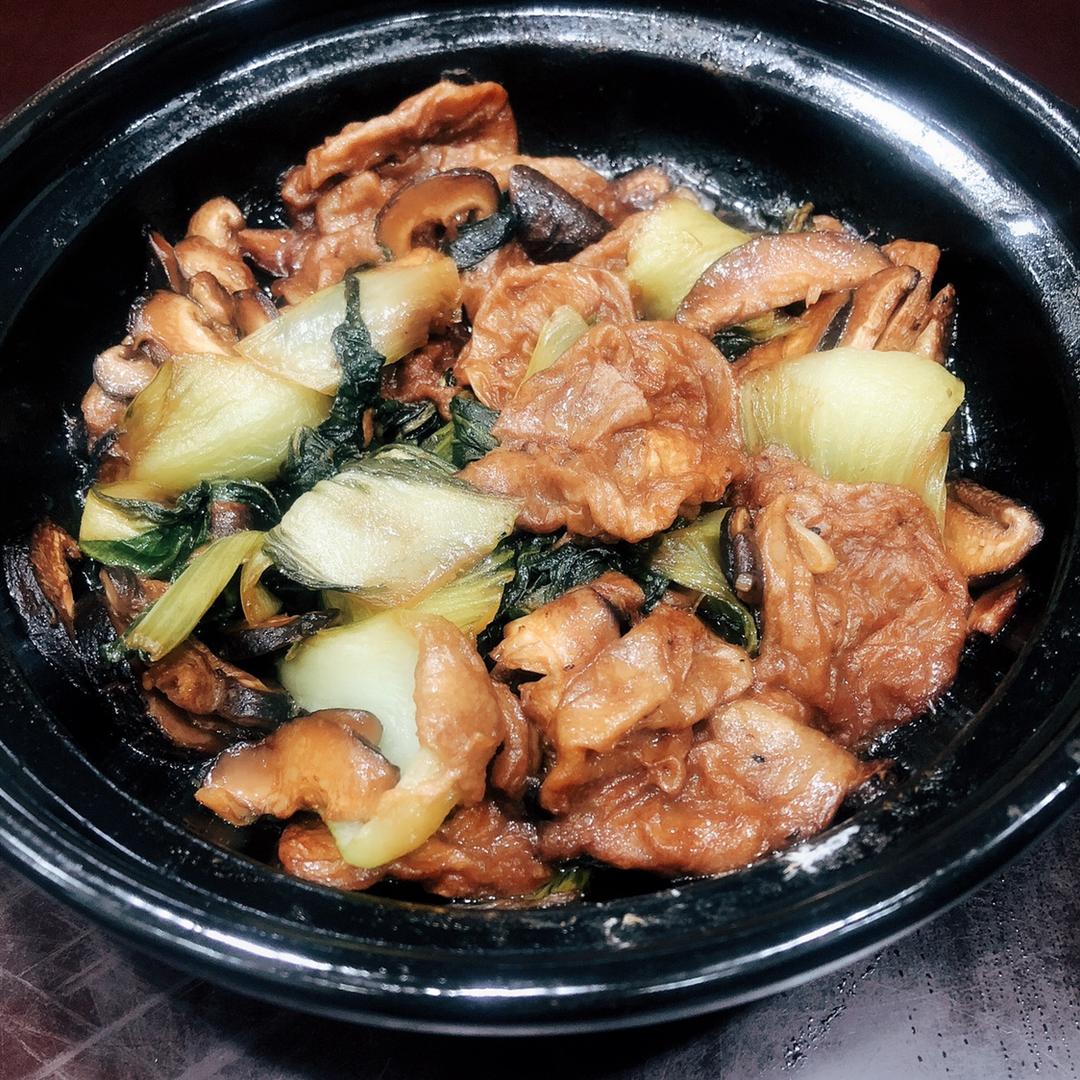 香菇面筋菜心煲