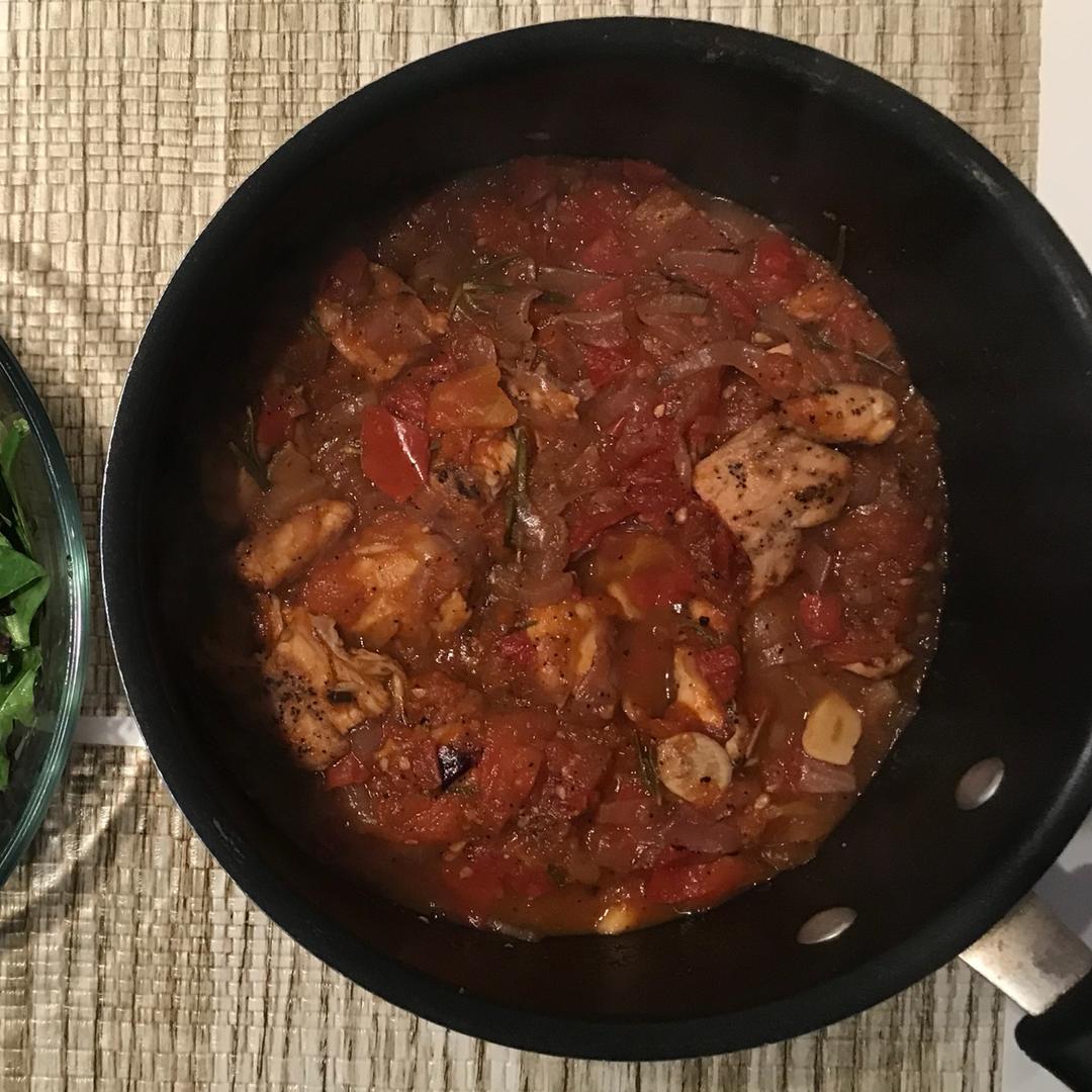 番茄炖鸡胸丨健康·三餐