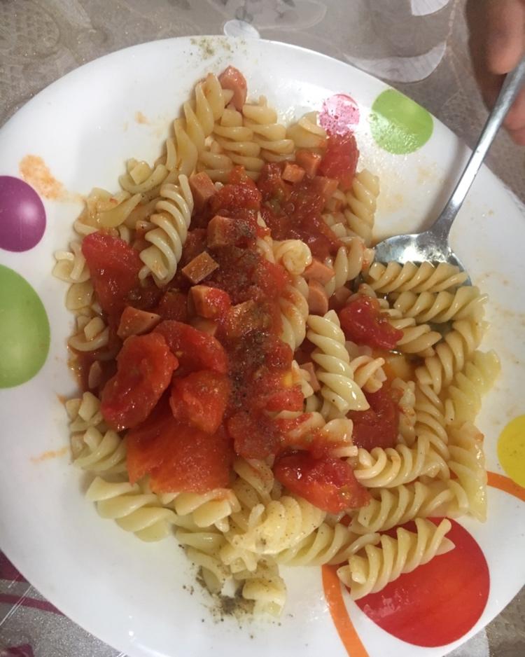 番茄肉酱螺旋意面🍅（超简单）