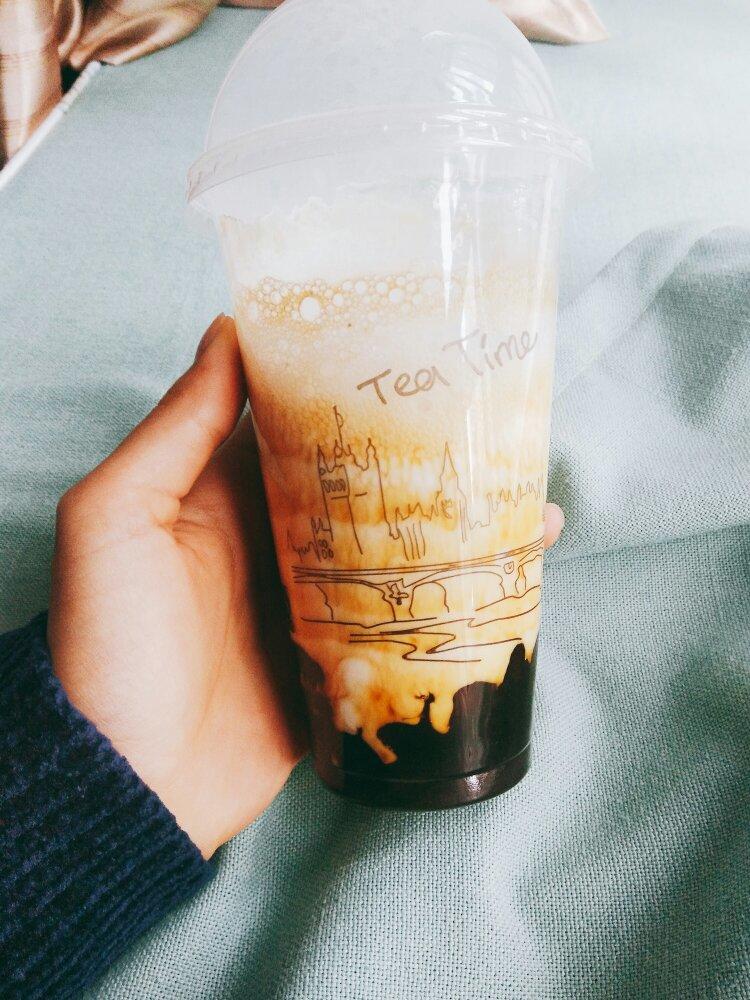 黑糖珍珠鲜奶-在家喝鹿角巷