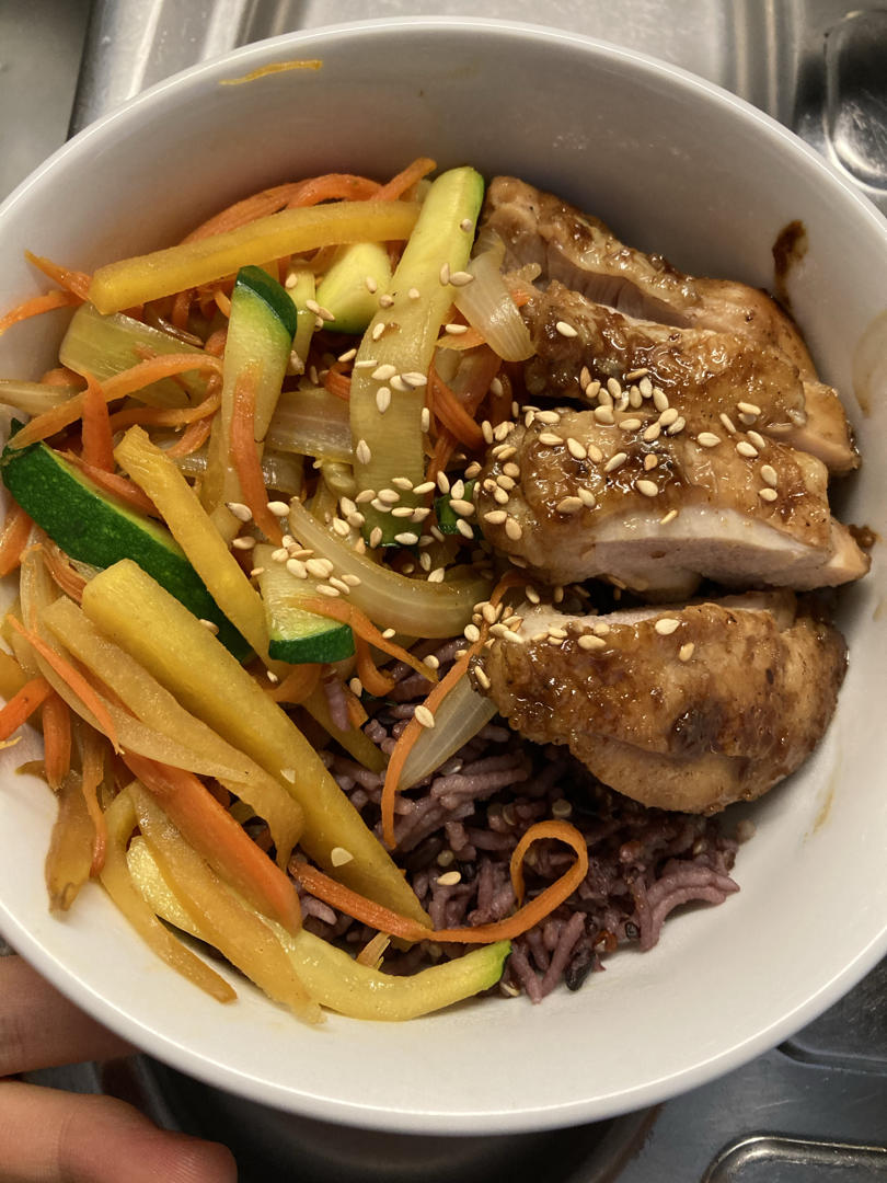 照烧鸡腿饭