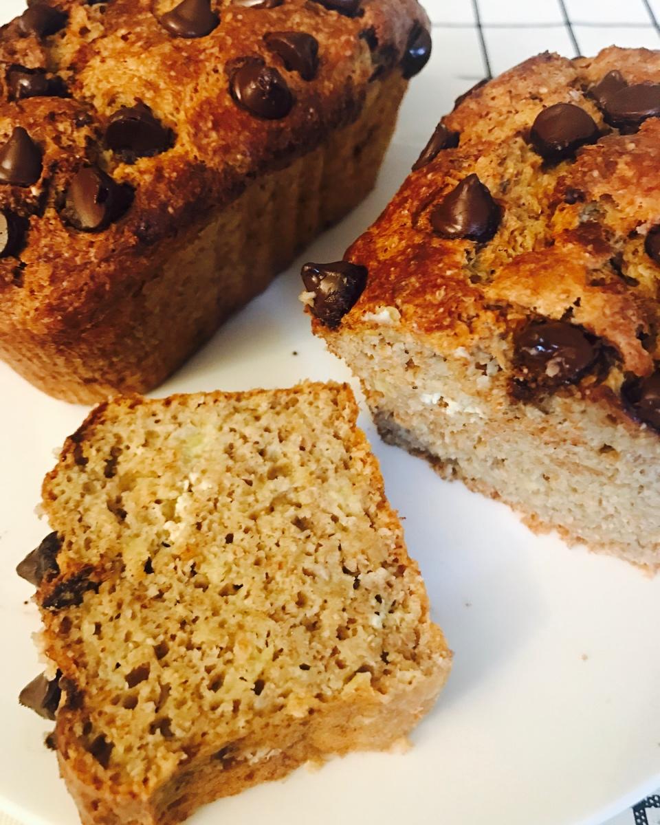 100%全谷物香蕉快手面包丨健康·烘焙