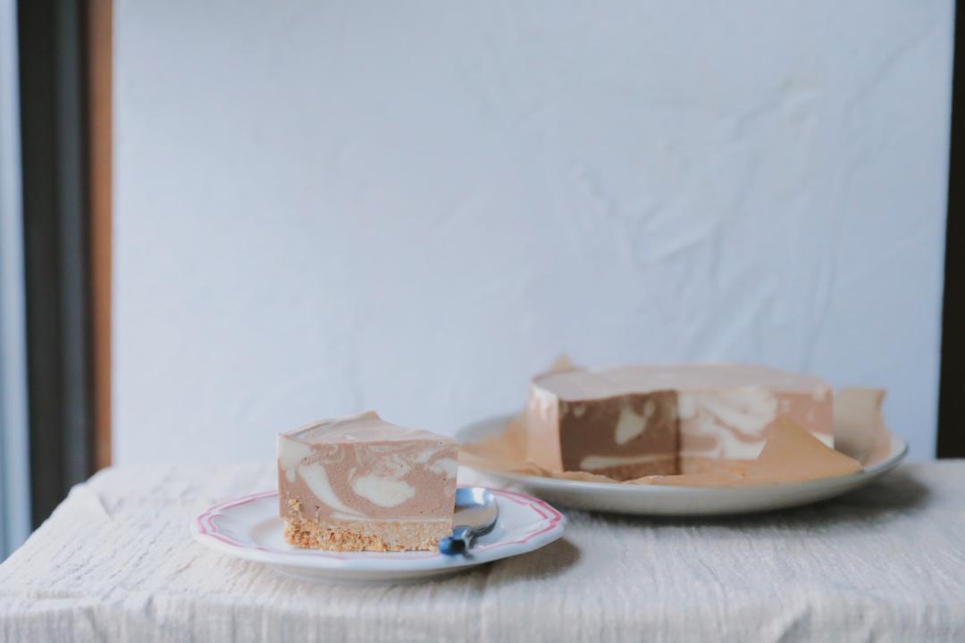 摩卡大理石冻芝士蛋糕