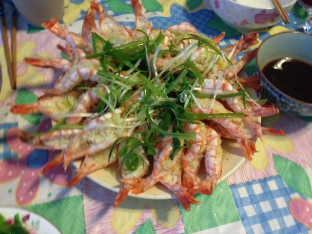 蒜蓉开边虾