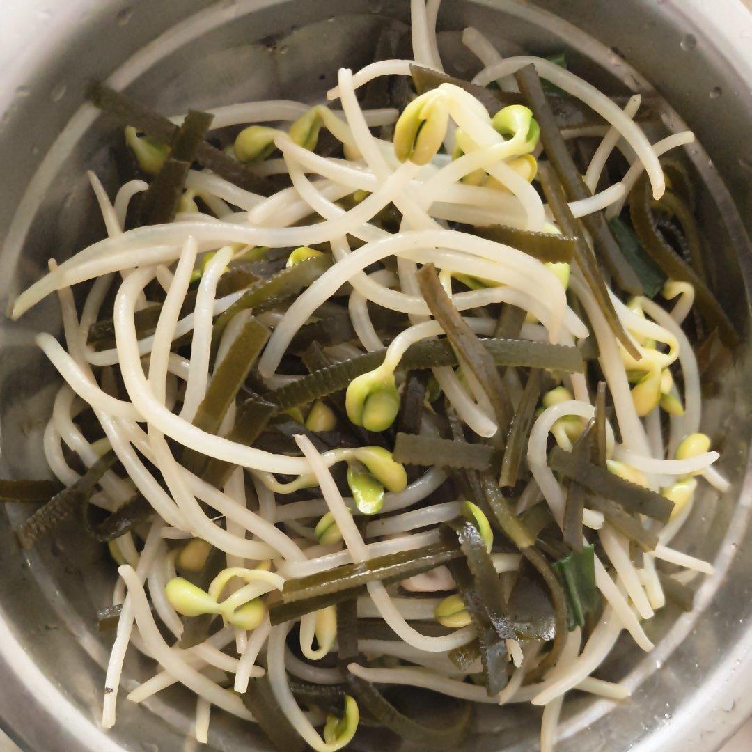 豆芽炒海带丝