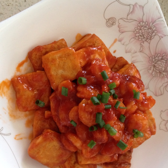 鲜虾番茄豆腐