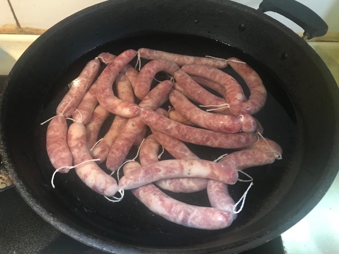 自制黑椒风味脆皮肠--多图详解手工灌肠