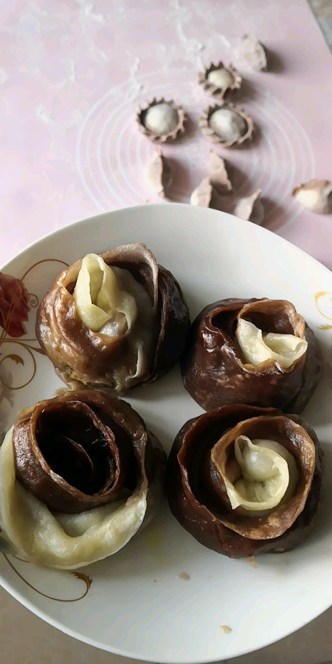 玫瑰花饺子