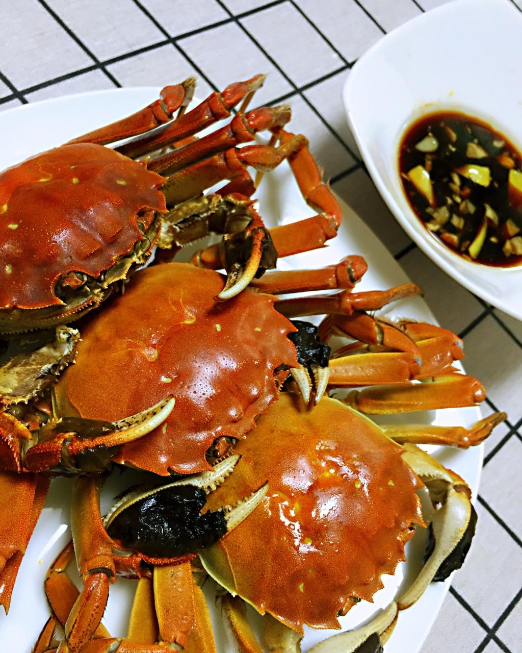 浅笑做的清蒸大闸蟹