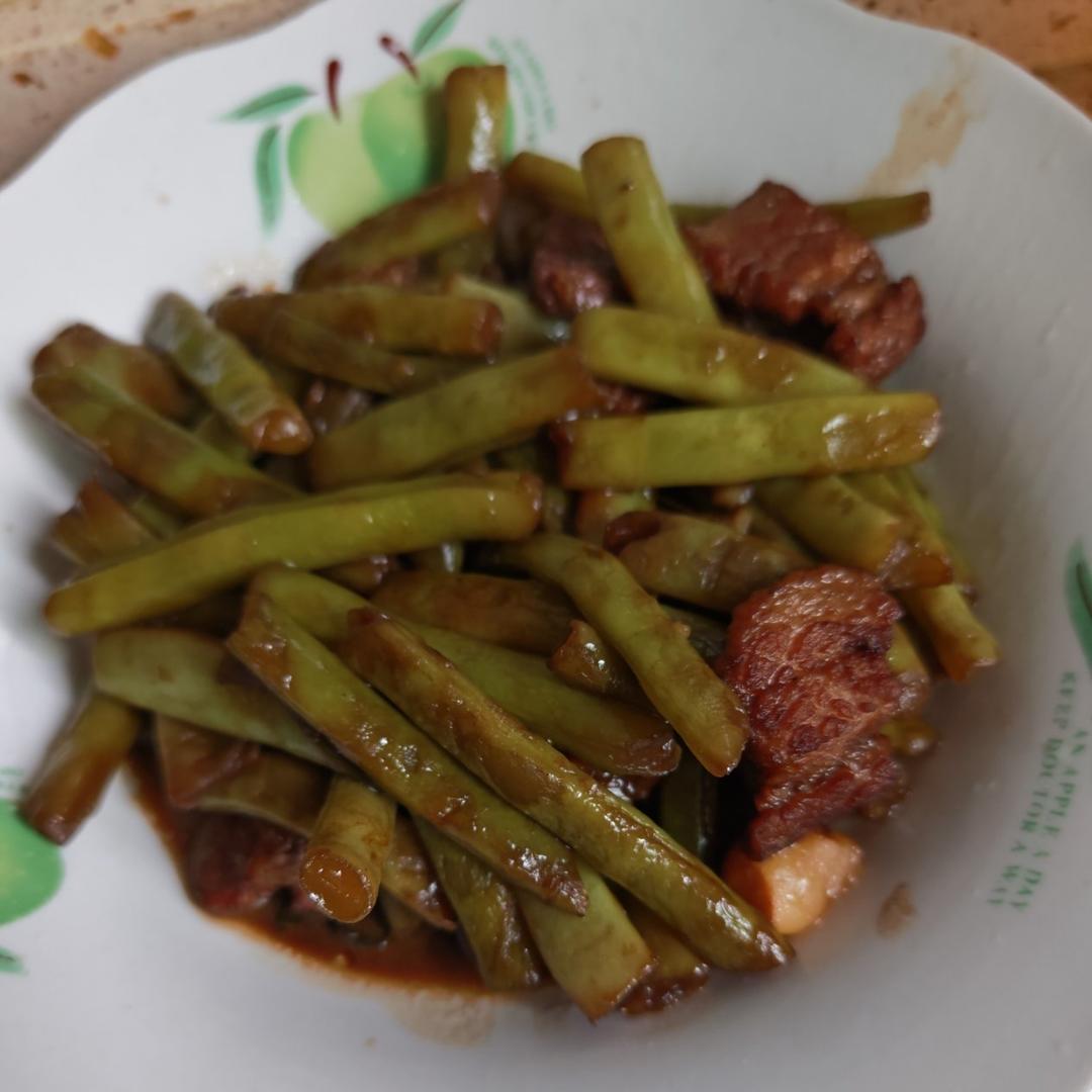 四季豆烧肉（简单易懂，小朋友的最爱，肉卤直接拌饭）