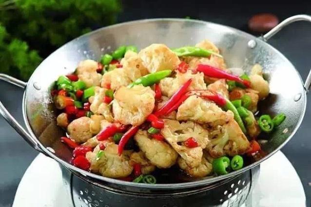 干锅菜花的做法