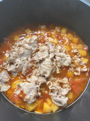 超开胃的番茄土豆肥牛汤‼️下米饭无敌了的做法 步骤7