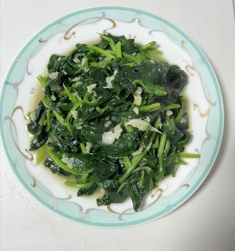 蒜蓉菠菜的做法