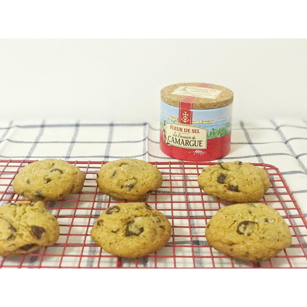 香草海盐巧克力大曲奇—冬天来一块真的超幸福哦