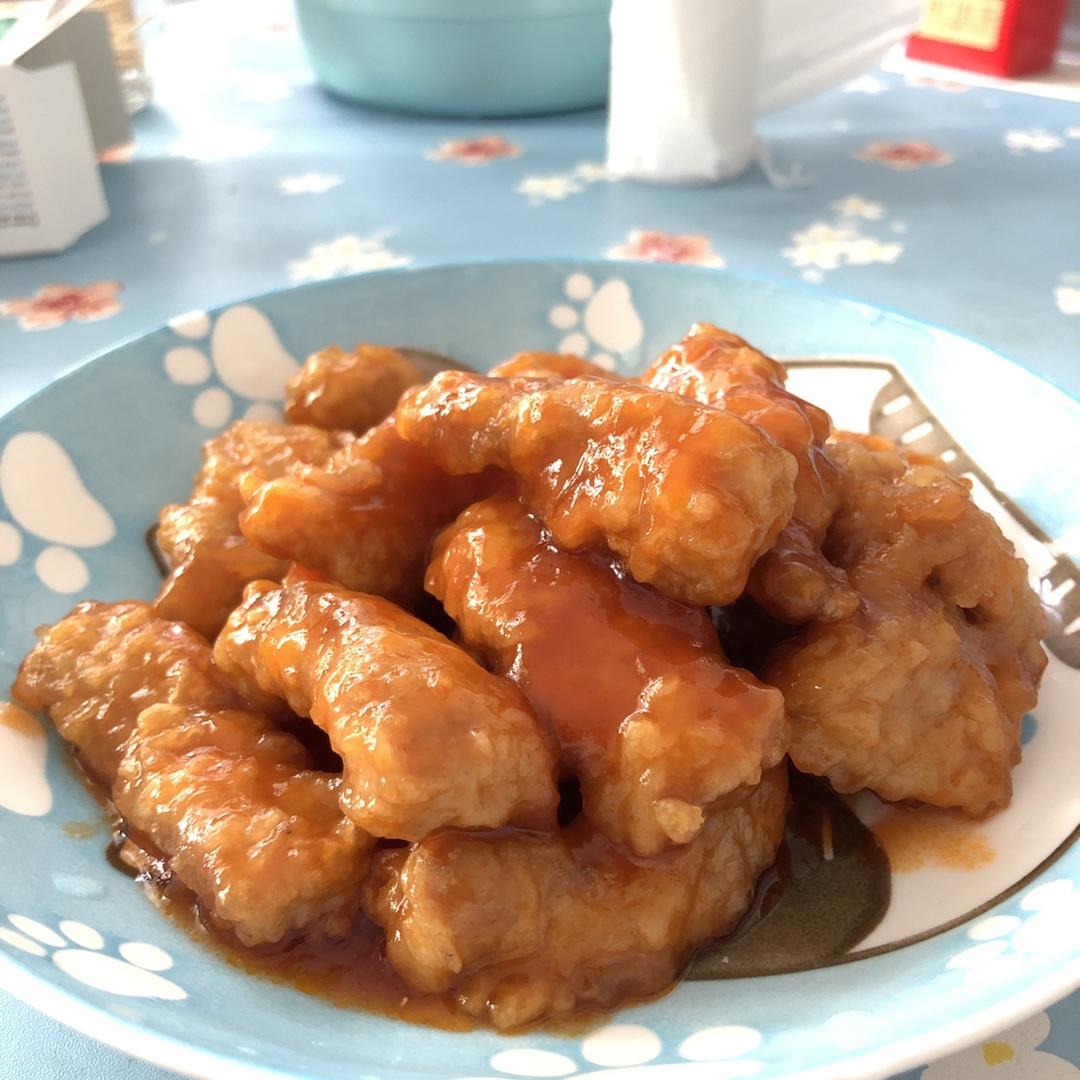 酸甜可口的糖醋里脊(鸡胸肉版)