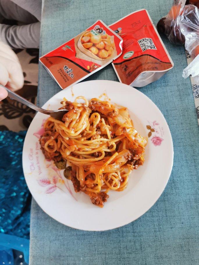 （完胜必胜客的）番茄肉酱意大利面～