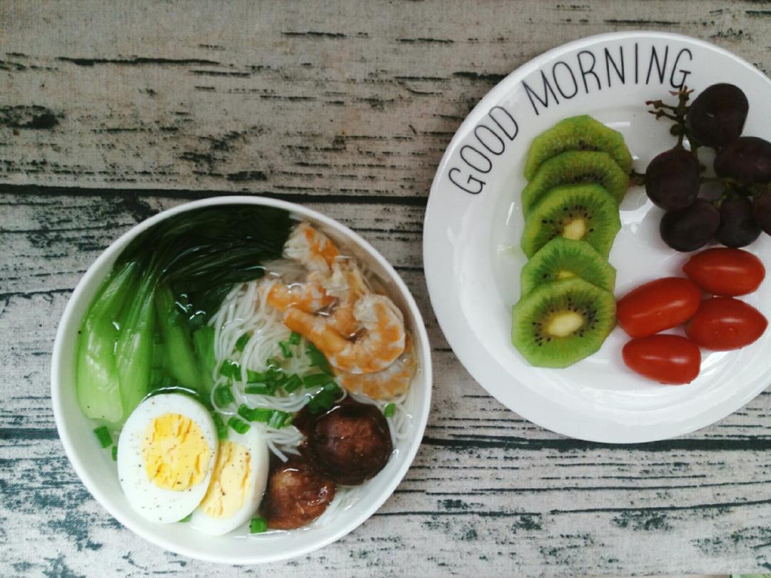 虾仁香菇打卤面