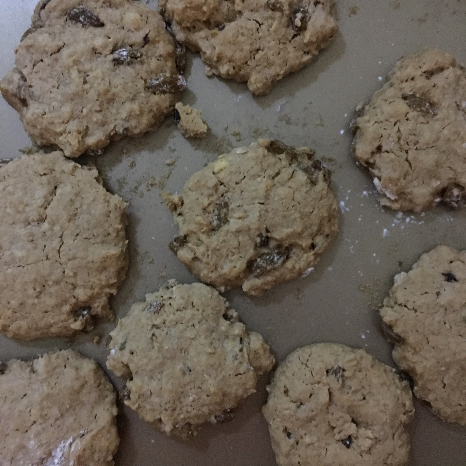 黄糖燕麦葡萄甜饼