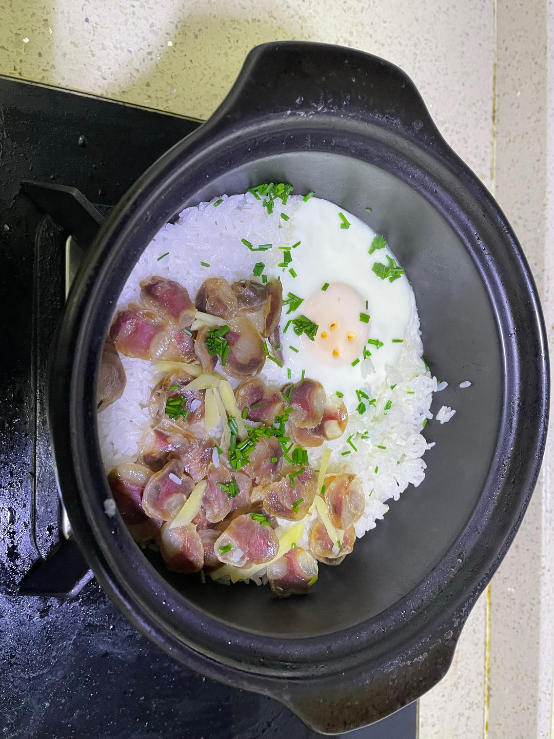 香喷喷的🍲腊肠煲仔饭（砂锅版）超简单神速