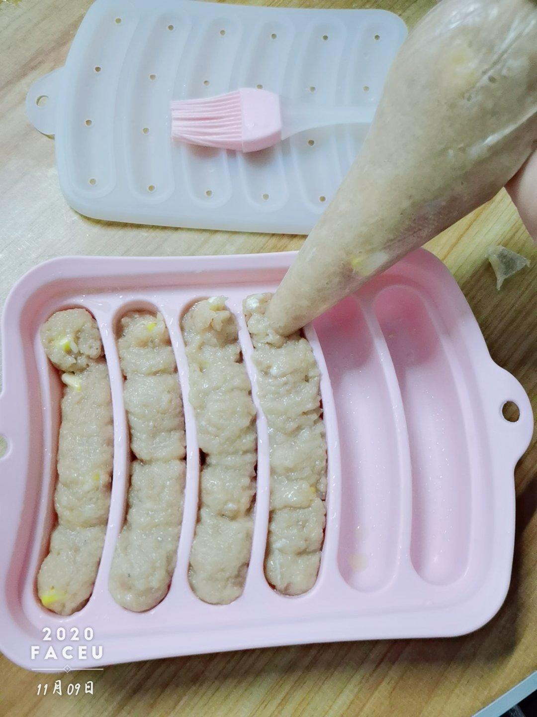 自制鸡肉玉米肠(不用肠衣)