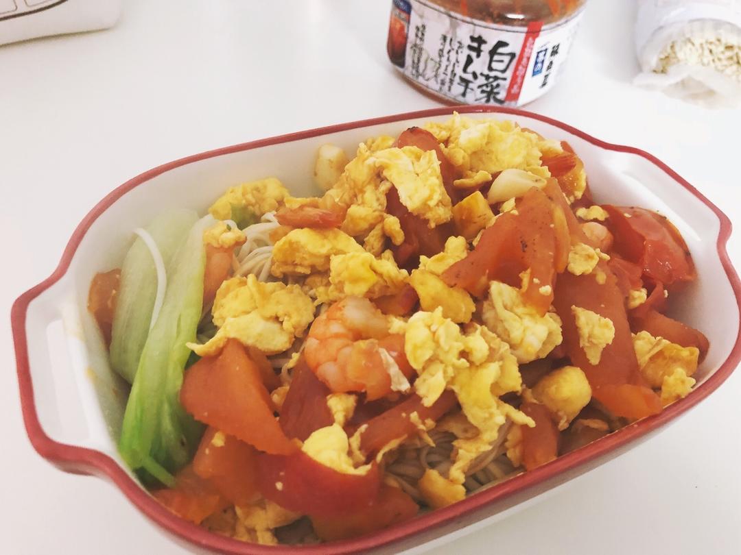 番茄鸡蛋盖浇面