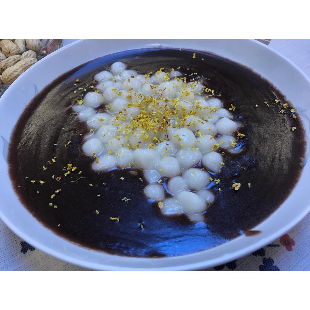 豆沙桂花小圆子